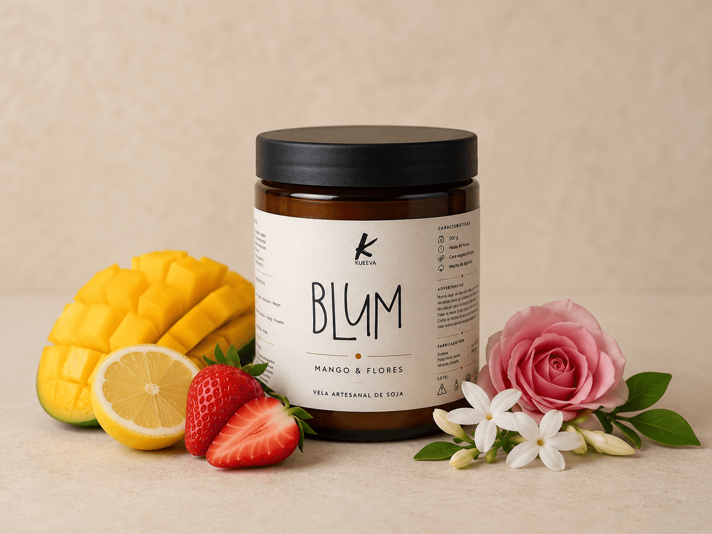 Vela BLUM Mango & Flores 200g