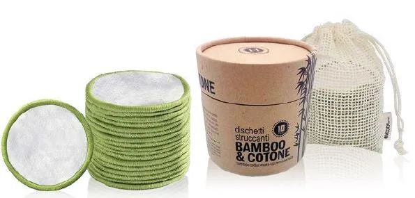 Discos Limpiadores de Bambú y Algodón